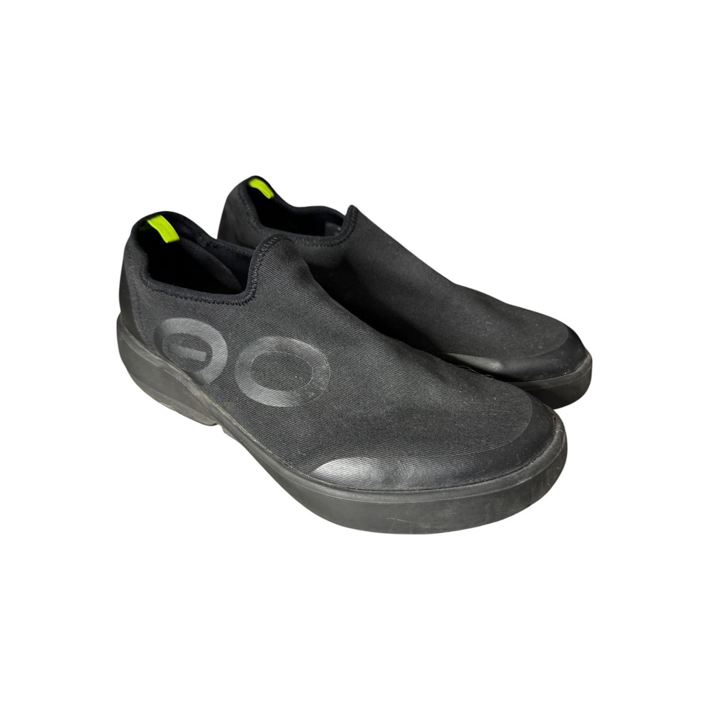 Oofos OOmg Low Black Recovery Slip On Shoes Mens Sneakers Size 11